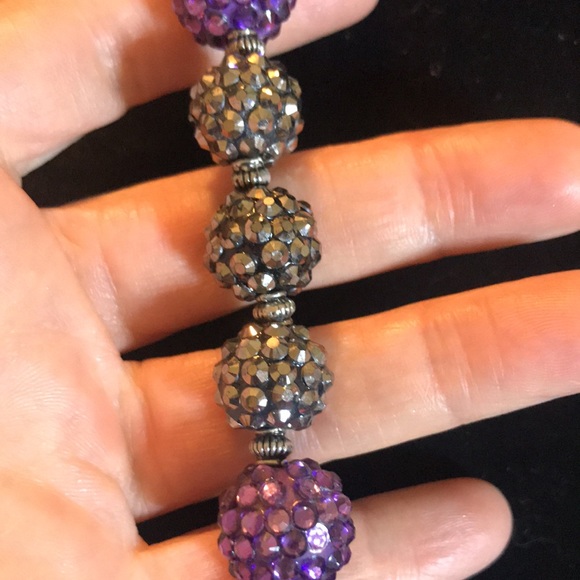 23” Rhinestone bead necklace - Picture 3 of 9